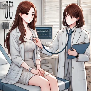 자궁근종 진료를 받는 30대 여성 환자