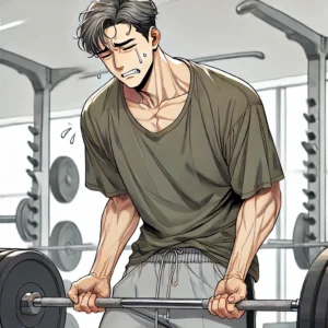 테스토스테론 감소로 근육량이 줄어든 50대 남성