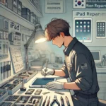 아이패드 인터넷이 느려져서 핸드폰 테더링을 설정하는 사용자 모습