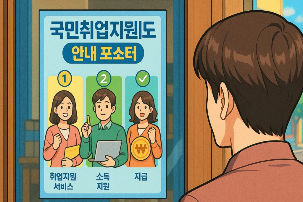 "국민취업지원제도 안내 포스터"