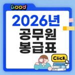 2026년 공무원 봉급표 썸네일