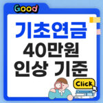 기초연금 40만원 인상기준