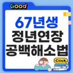 67년생 정년연장 공백해소법