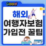 해외여행자보험 가입전 꿀팁