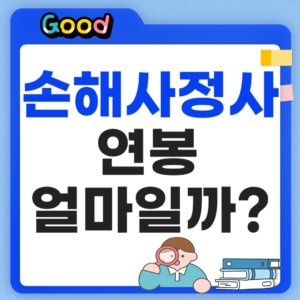 손해사정사 연봉 정리