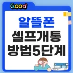 알뜰폰 셀프개통 방법 5단계, 유심·eSIM 개통 시간까지 확인 알뜰폰 셀프개통 방법
