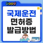 국제운전면허증 발급방법