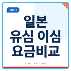 일본 여행 유심 이심 요금 비교 안내 썸네일 이미지