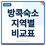 방콕 숙소 추천 안내 썸네일 이미지
