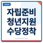 자립준비청년 지원 제도 수당과 정착금 안내 썸네일