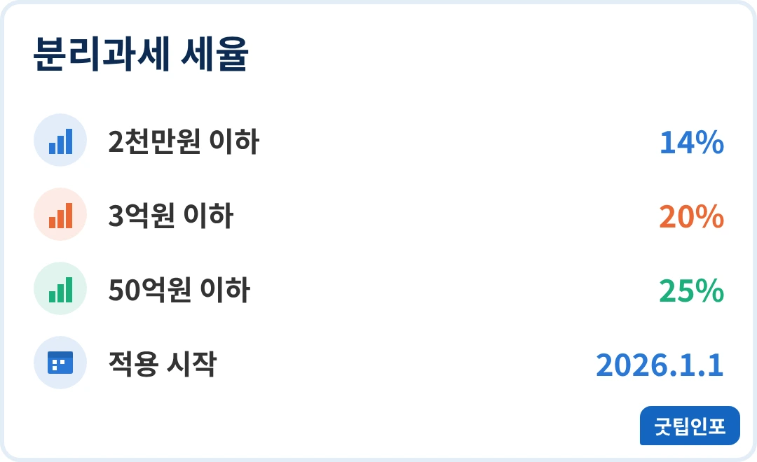 배당소득 분리과세 핵심 정리 인포그래픽