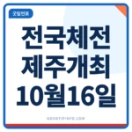 전국체전 2026 제주 10월 16일 개막 일정
